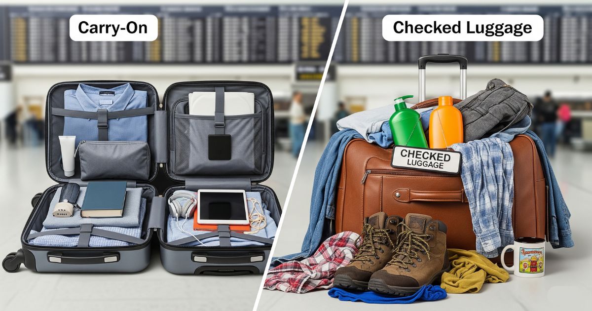 Carry On vs Checked Baggage