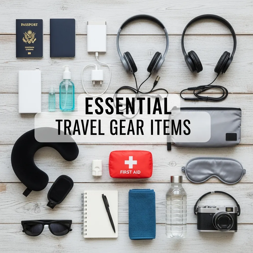 Essential travel gear items