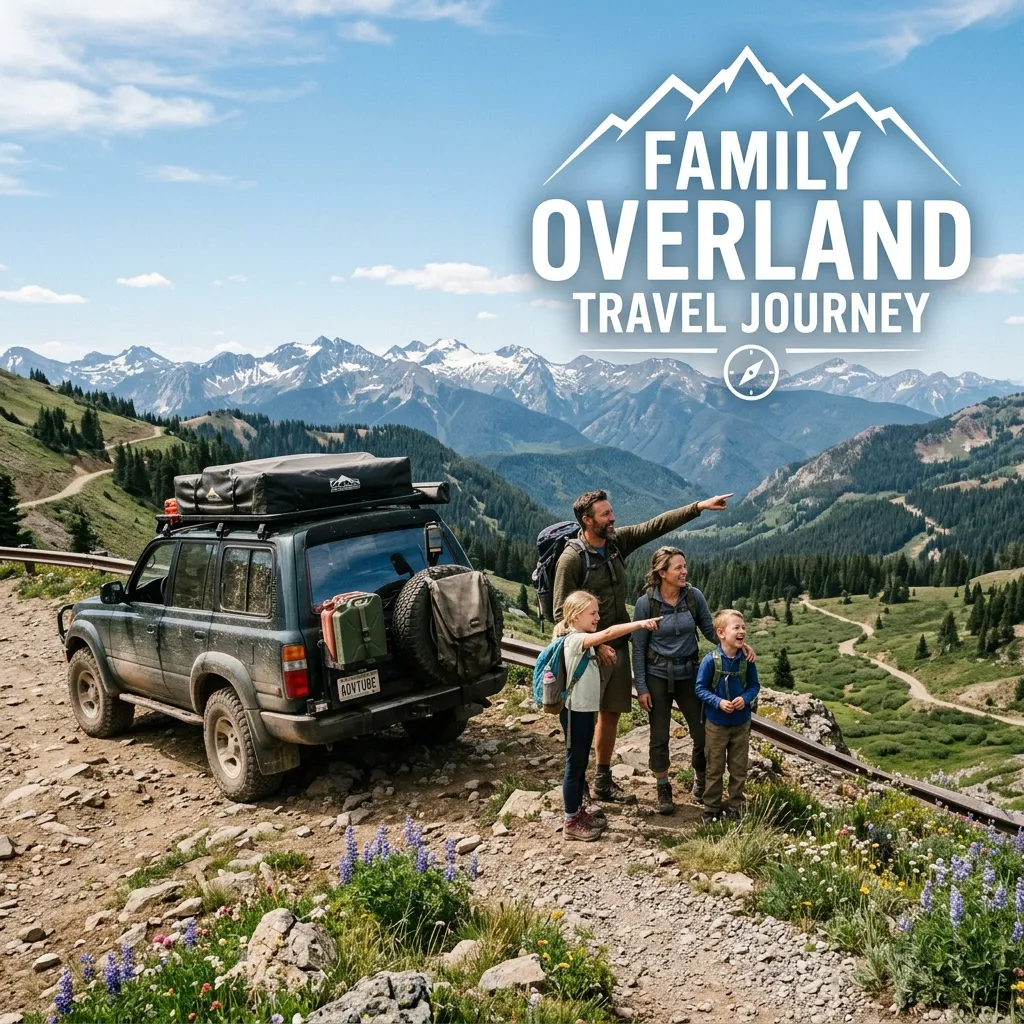 Family overland travel journey
