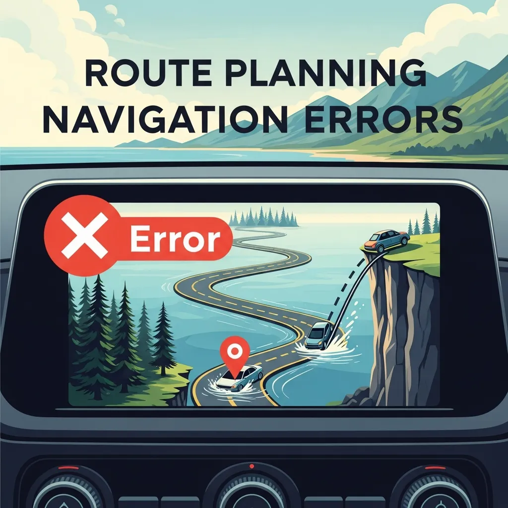 Mistakes in route planning