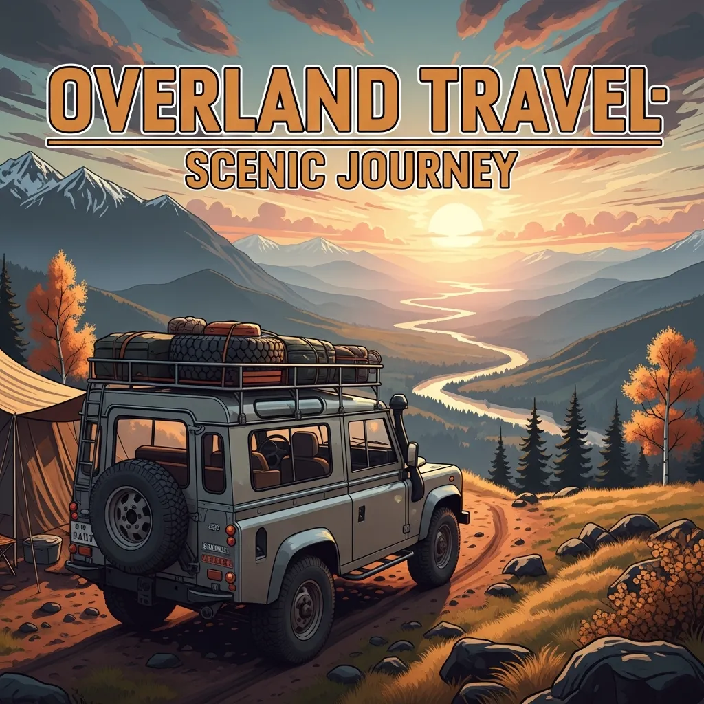 Overland travel scenic journey