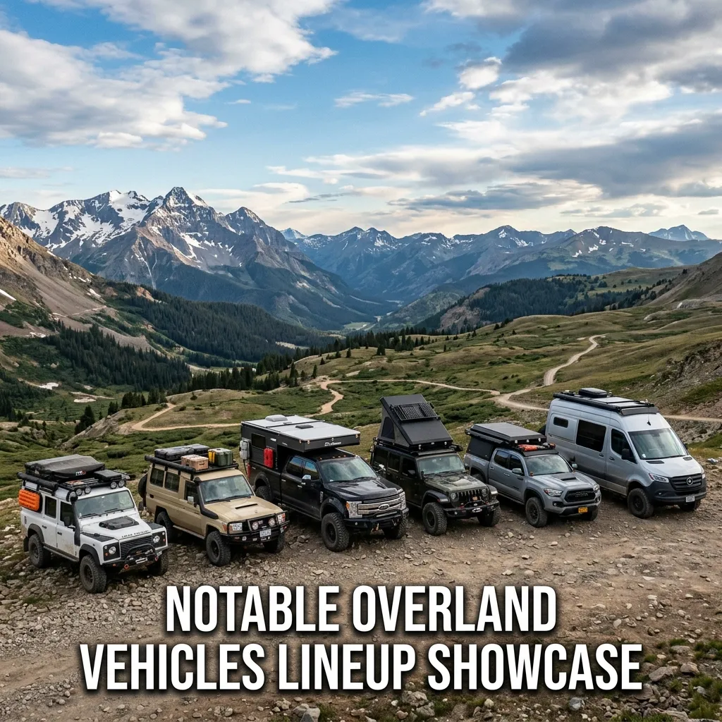 Notable overland vehicles lineup showcase